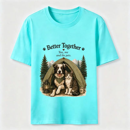 Better Together Dog & Cat Camping Graphic Tee