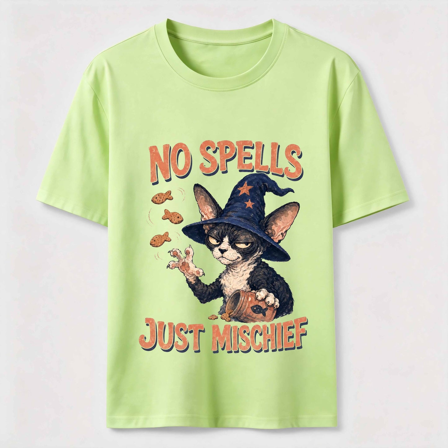 No Spells Just Mischief Cat Tee