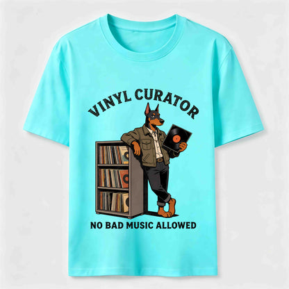 Classic Vinyl Dog Shirt Music & Pet Lover T-shirts