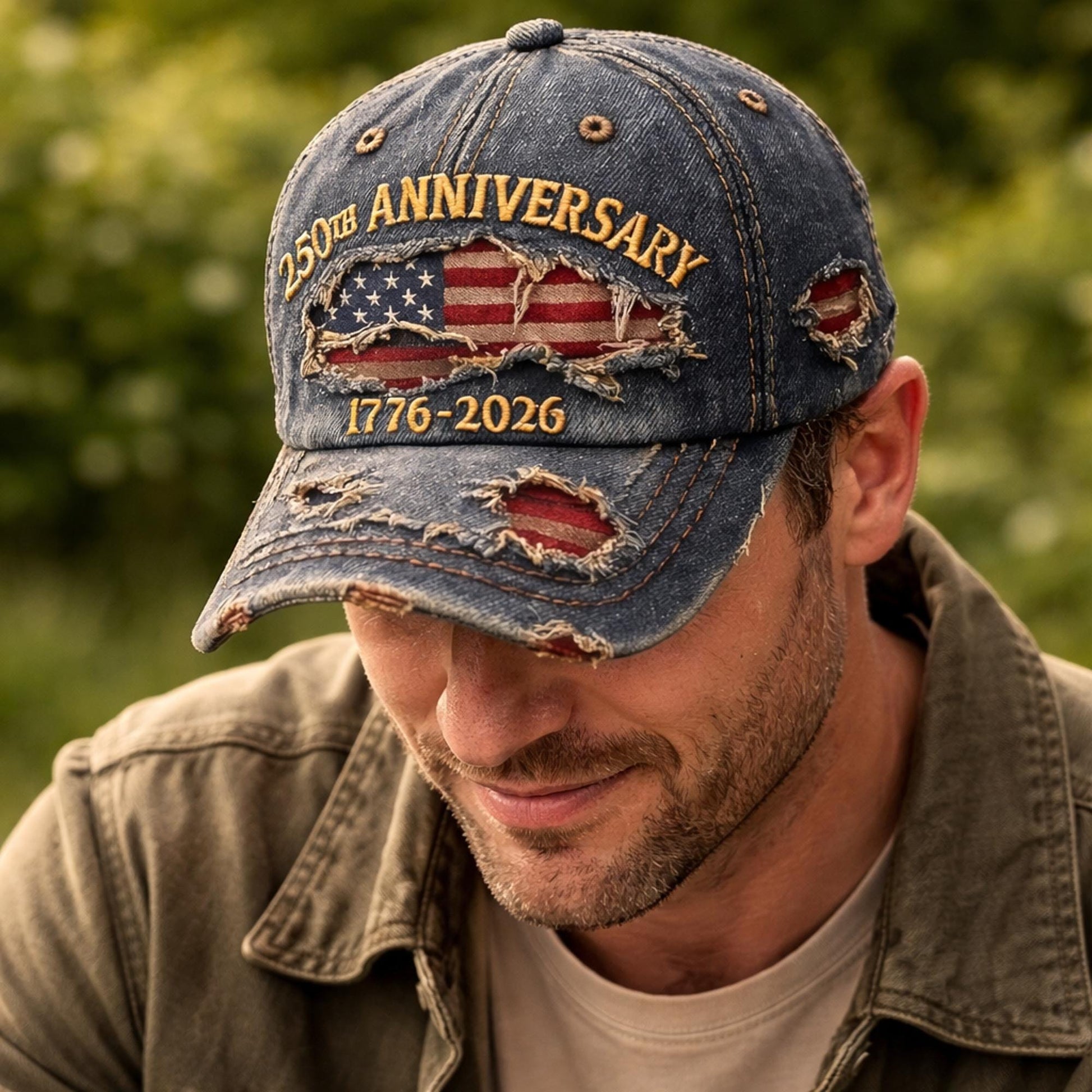 USA 250th Anniversary Hat 1776-2026, American Flag Independence Day Cap LM32 669029