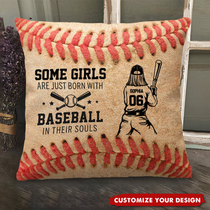 Personalized baseball soul pillow with custom name and number for boys and girls - unique sports gift image 6