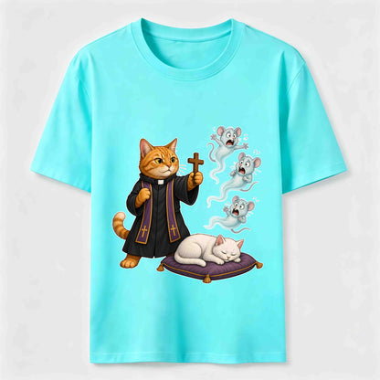 Mouse Exorcist Cat T-Shirt