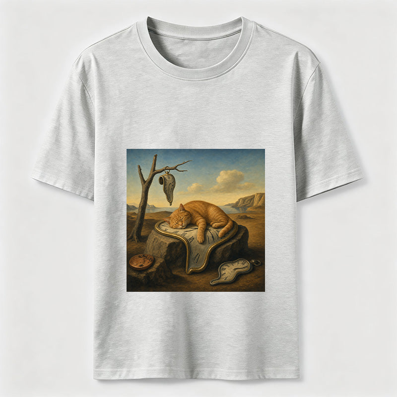 Melting Clock Cat Nap Tee