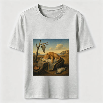 Melting Clock Cat Nap Tee