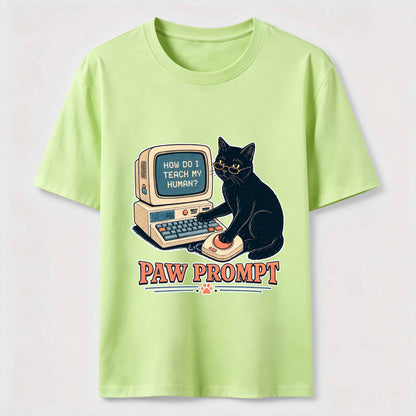 Paw Prompt Computer Cat Tee