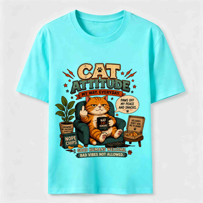 Cat Attitude Graphic Tee