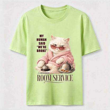 Room Service Luxury Cat T-Shirt
