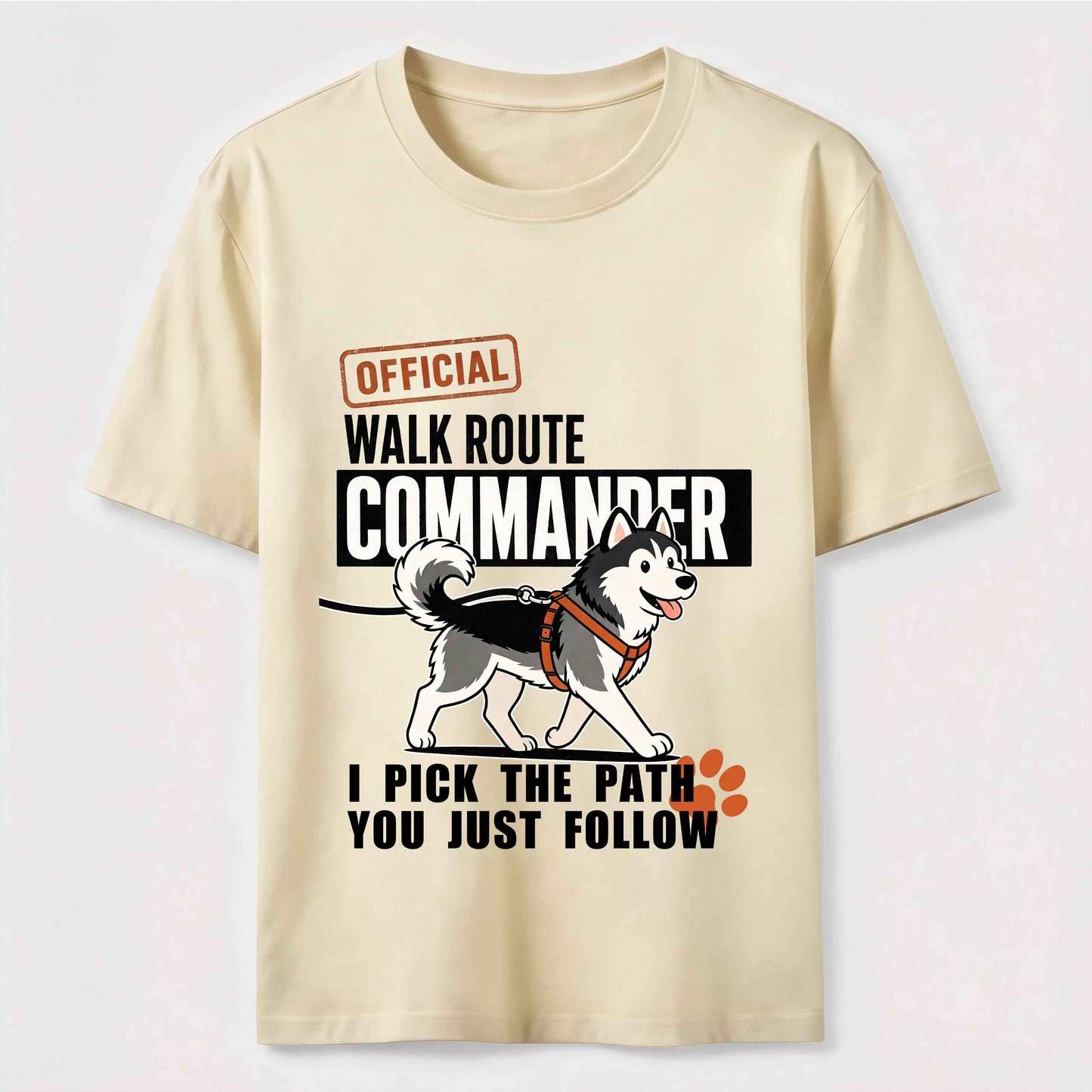 Husky Walk Commander T-Shirt