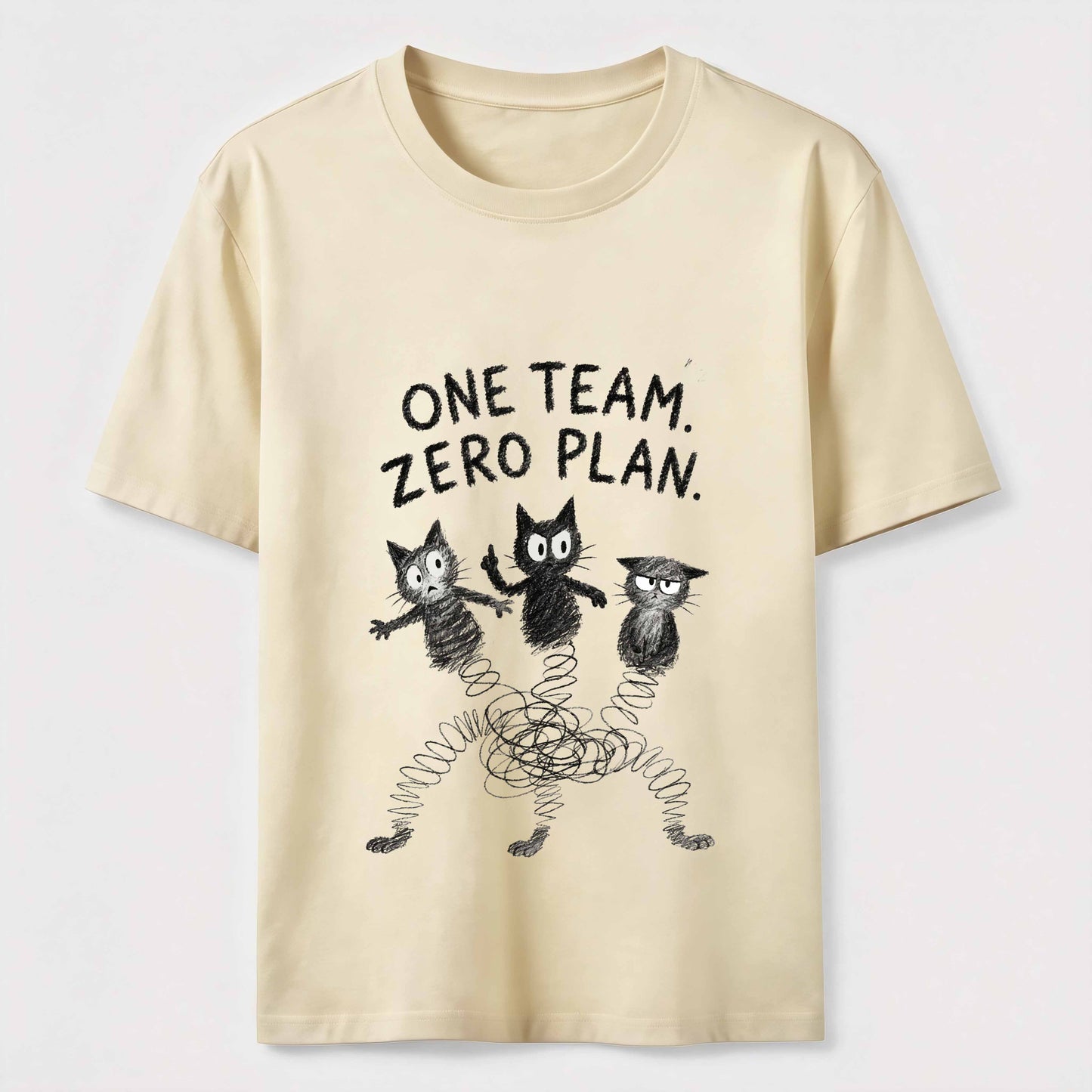 One Team Zero Plan Cat Tee