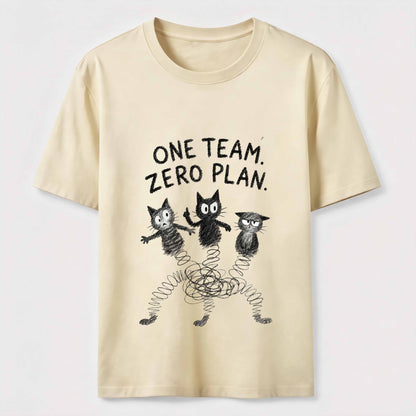 One Team Zero Plan Cat Tee