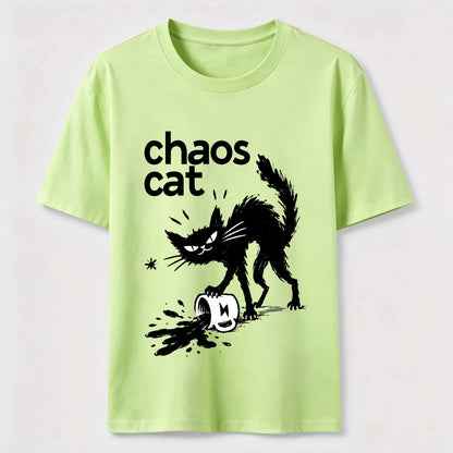 Ink Spill Mischief Cat T-Shirt