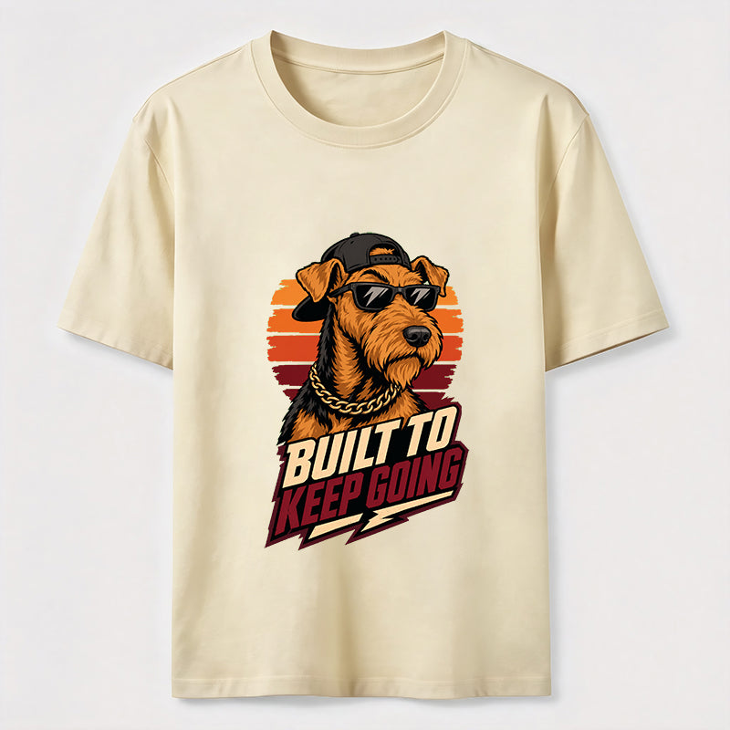 Built To Keep Going Cool Dog Streetwear Graphic Tee