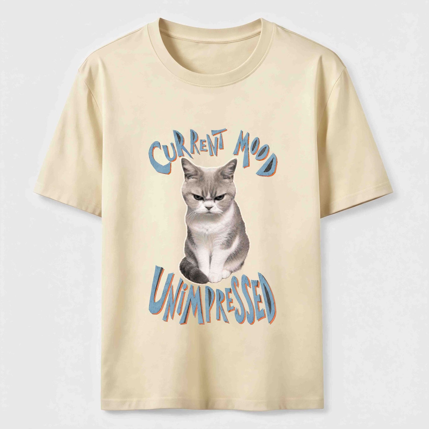 Current Mood Unimpressed Cat T-Shirt