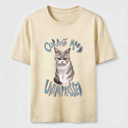 Current Mood Unimpressed Cat T-Shirt