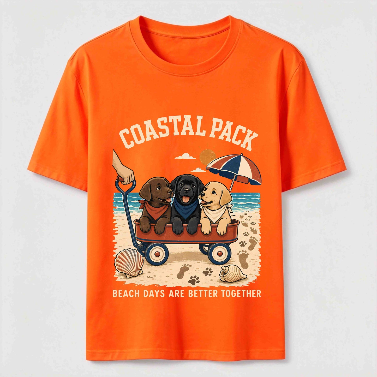Coastal Pack Labrador Beach Day T-Shirt