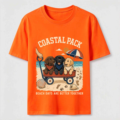 Coastal Pack Labrador Beach Day T-Shirt