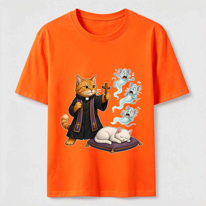 Mouse Exorcist Cat T-Shirt