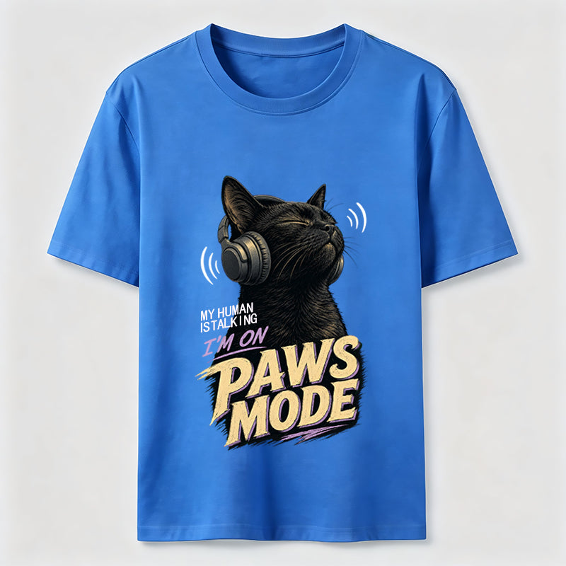 Paws Mode Headphone Cat T-Shirt