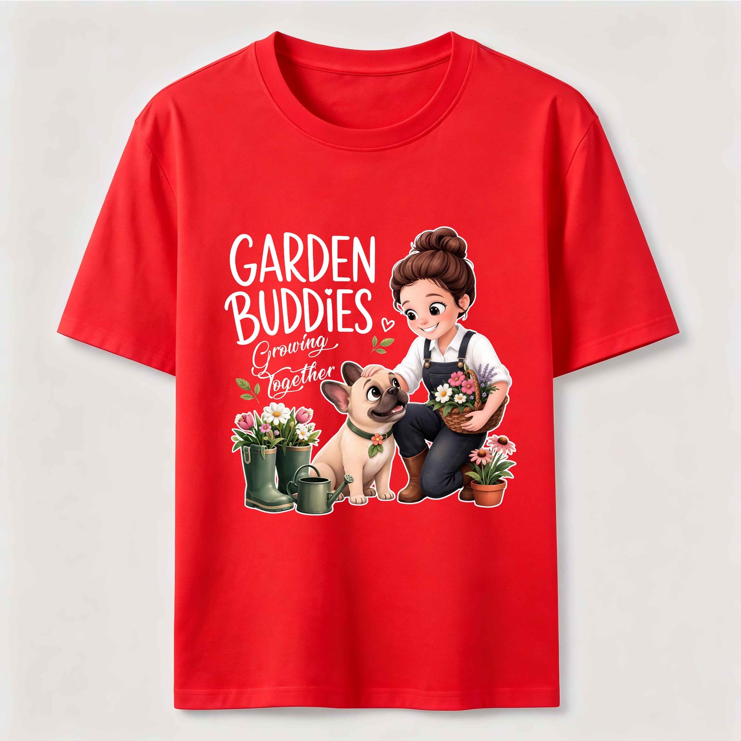 Garden Buddies French Bulldog T-Shirt