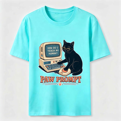 Paw Prompt Computer Cat Tee