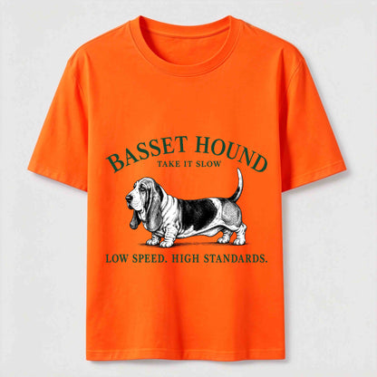 Take It Slow Basset Hound Tee