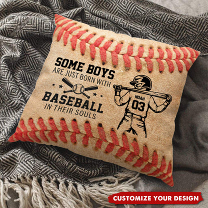 Personalized baseball soul pillow with custom name and number for boys and girls - unique sports gift image 7