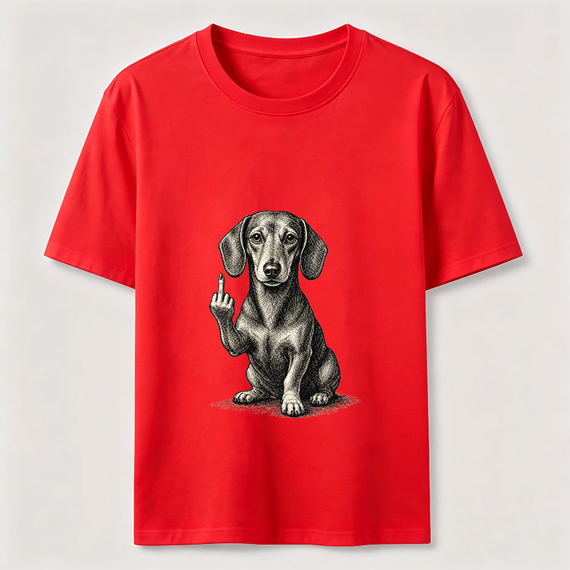 Sarcastic Wiener Dog Attitude Graphic Tee