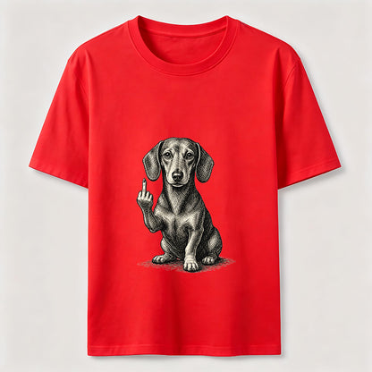 Sarcastic Wiener Dog Attitude Graphic Tee