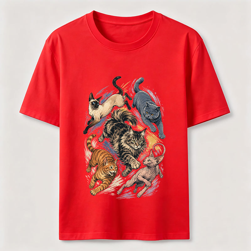 Cat Chase Squad Graphic Tee