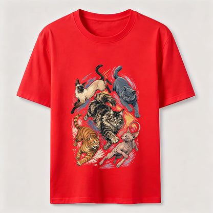Cat Chase Squad Graphic Tee
