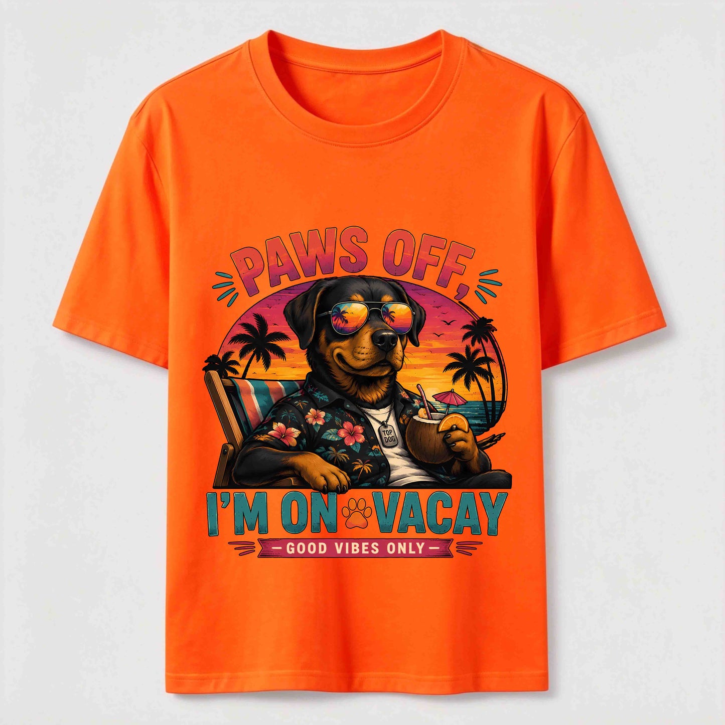 Paws Off I'm On Vacay Dog Tee