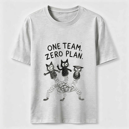 One Team Zero Plan Cat Tee