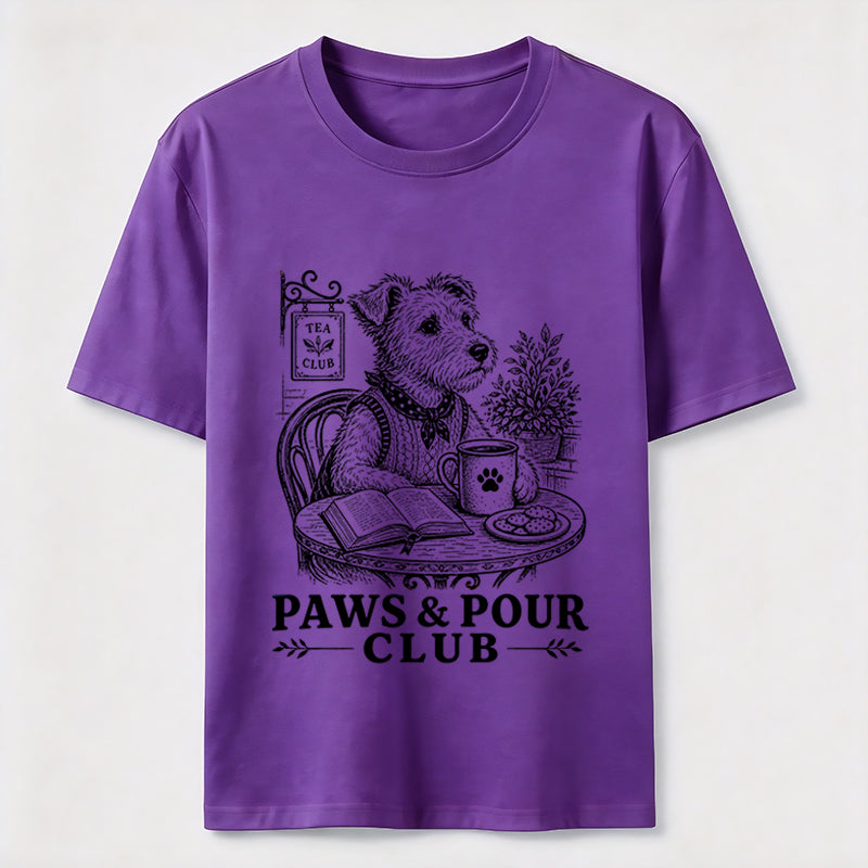 Paws And Pour Tea Dog Tee