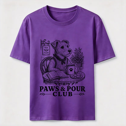 Paws And Pour Tea Dog Tee