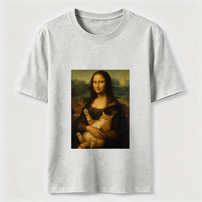 Mona Lisa Cat Lover Tee