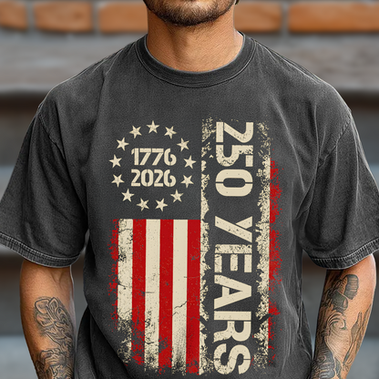 250 Years 1776-2026 American Flag Comfort Shirt LM32 669225