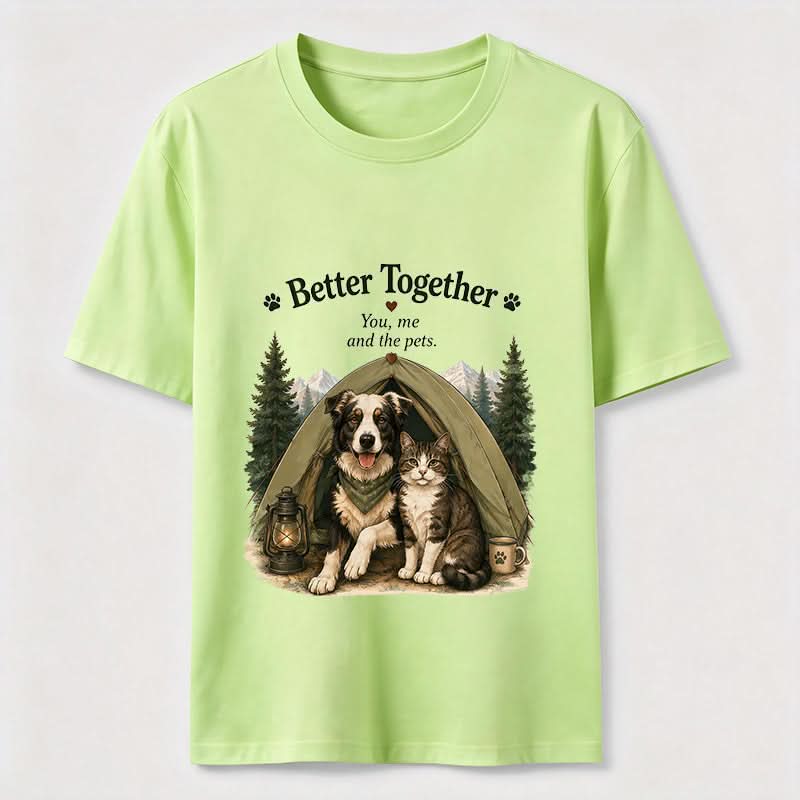 Better Together Dog & Cat Camping Graphic Tee