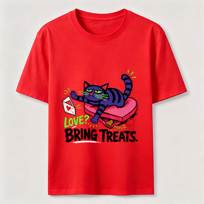 Love Means Treats Cat Tee