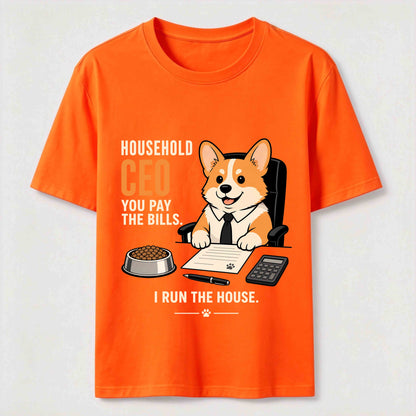 Household CEO Funny Corgi T-Shirt