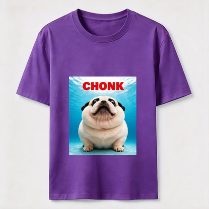Certified Chonk Funny Pug Dog Lover Graphic T-Shirt