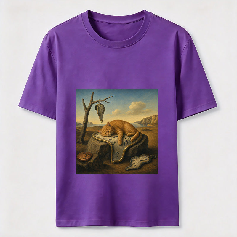 Melting Clock Cat Nap Tee