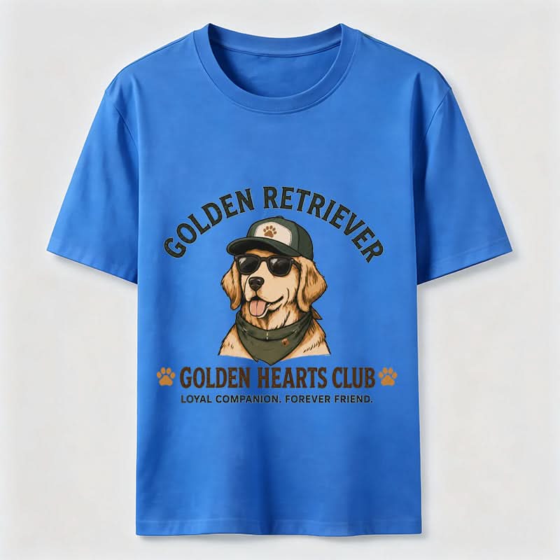 Golden Hearts Club Vintage Golden Retriever Graphic Tee