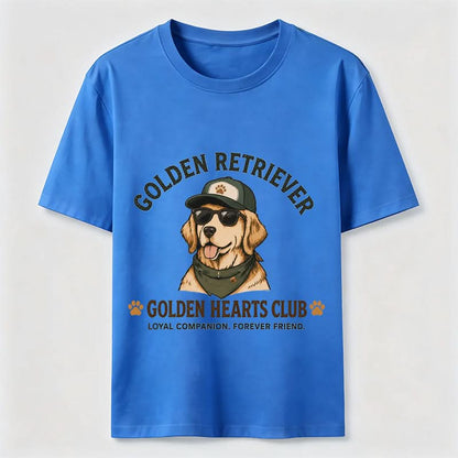 Golden Hearts Club Vintage Golden Retriever Graphic Tee