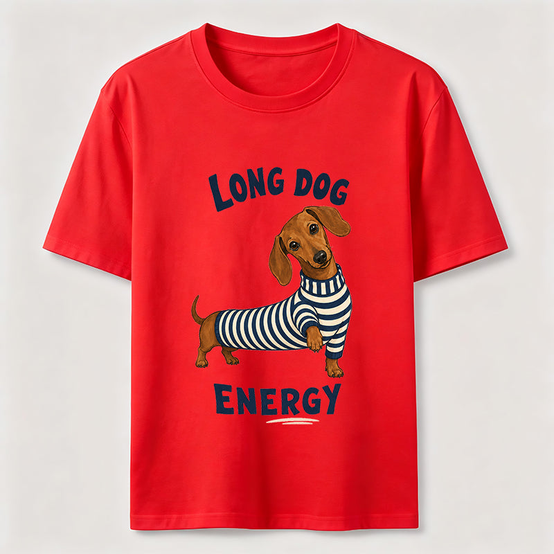 Long Dog Energy Dachshund Tee