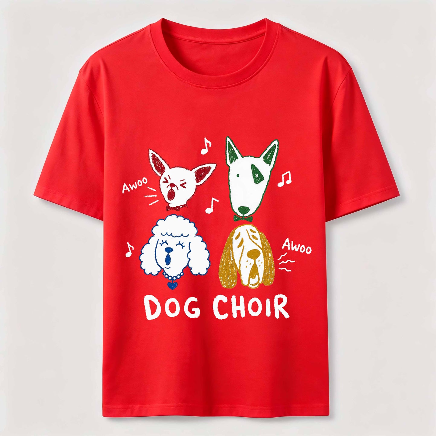 Dog Choir Funny Graphic Tee