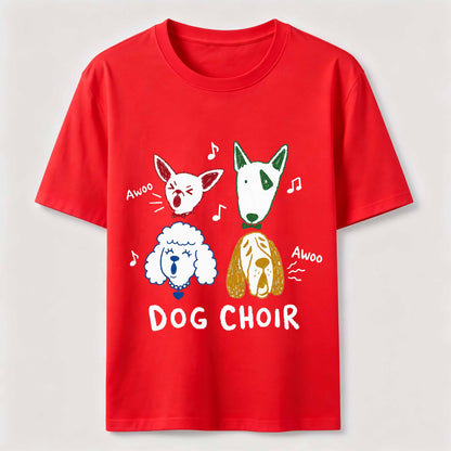Dog Choir Funny Graphic Tee