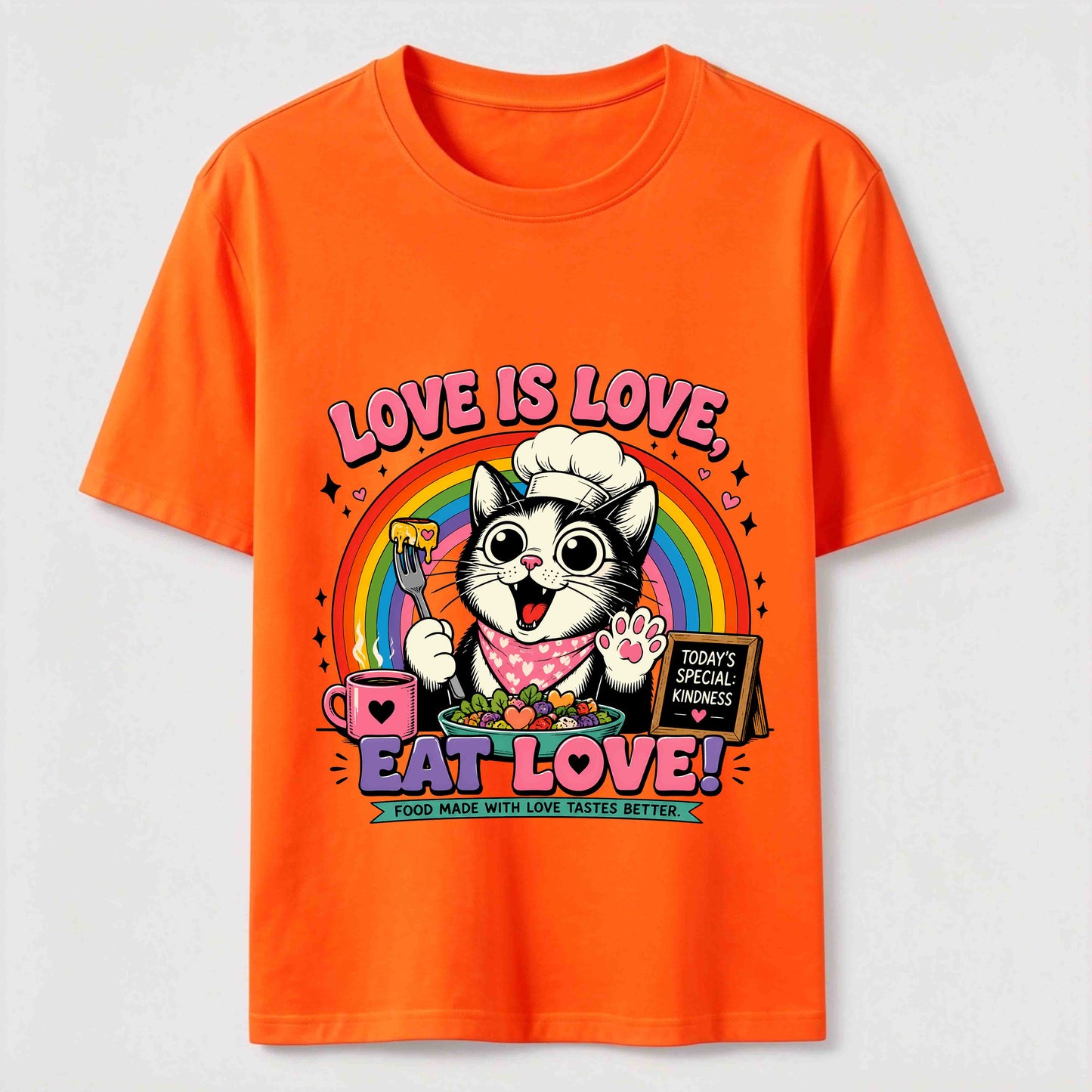 Eat Love Chef Cat Tee