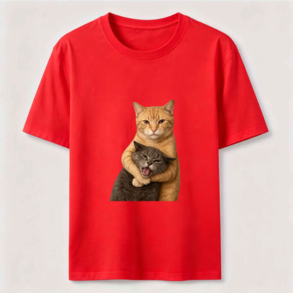 Nobody Messes With My Little Cat Graphic Tee