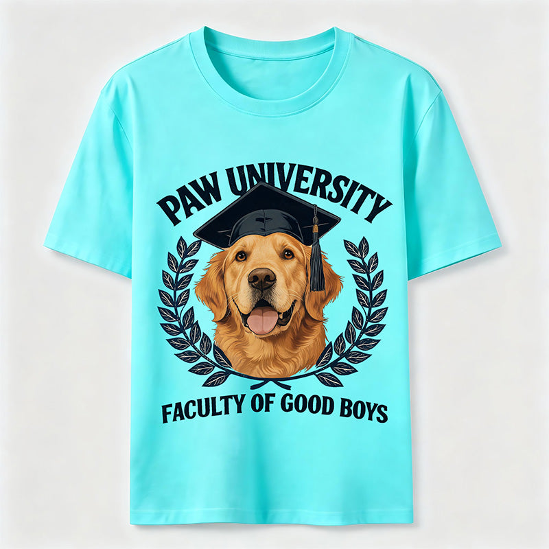 Paw University Golden Retriever T-Shirt