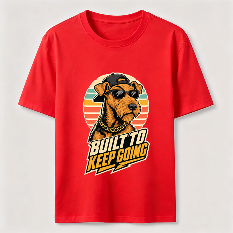 Built To Keep Going Cool Dog Streetwear Graphic Tee